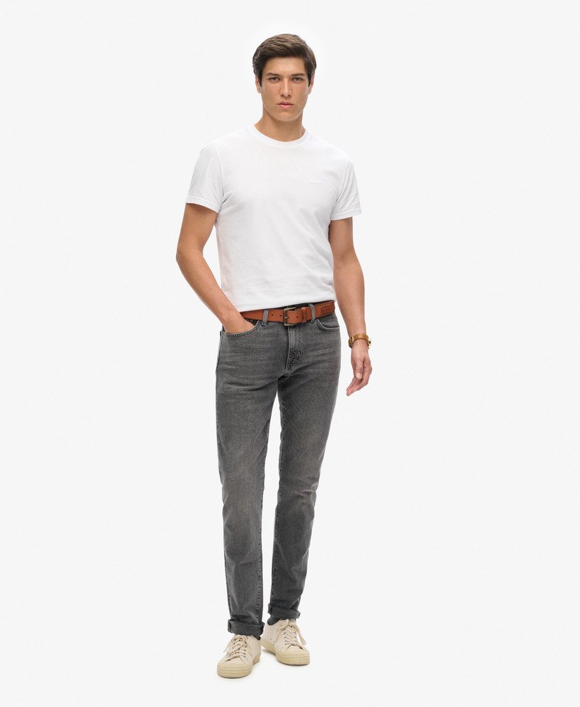 vintage slim fit jeans in clinton gebruikt grijs