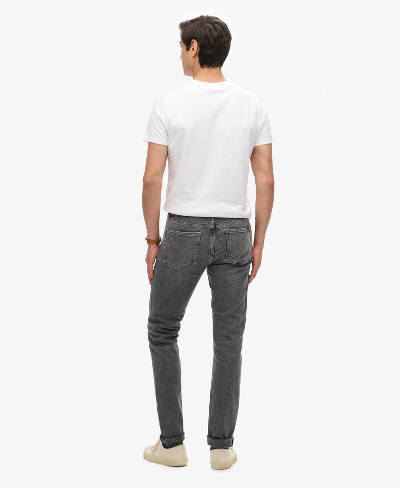 vintage slim fit jeans in clinton gebruikt grijs