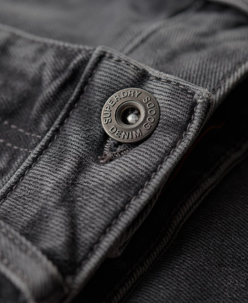vintage slim fit jeans in clinton gebruikt grijs