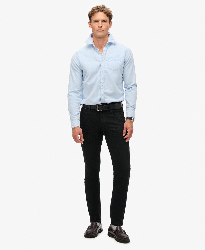 vintage slim jeans in venom gewassen zwart