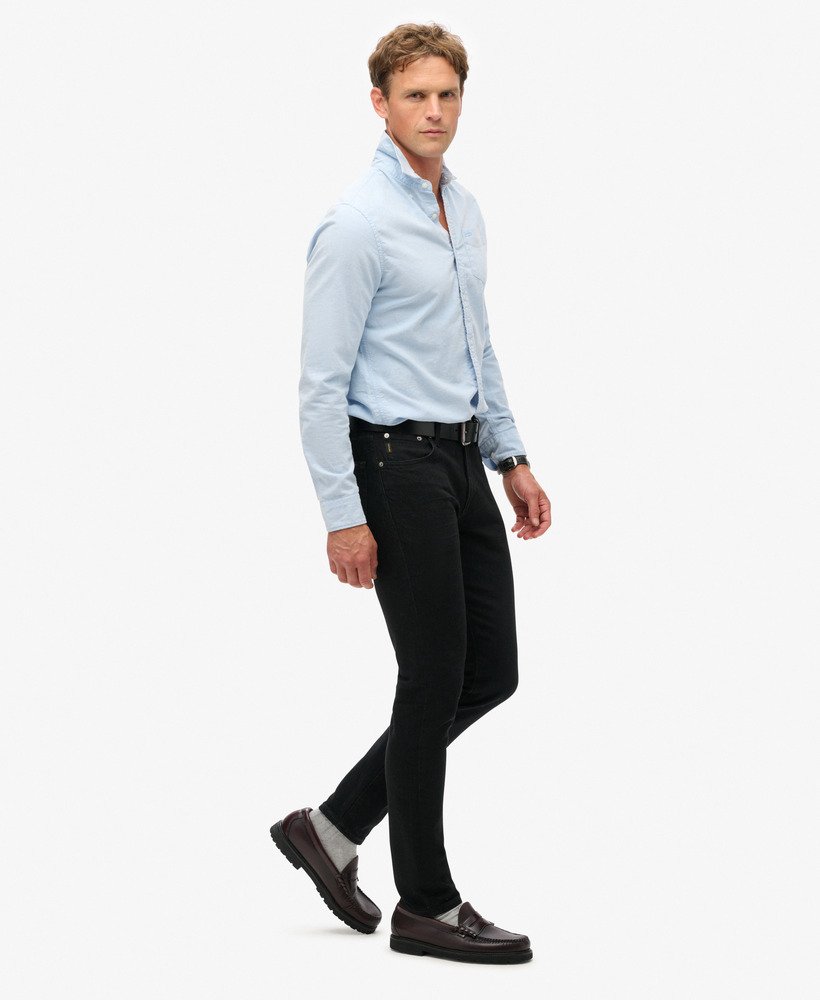 vintage slim jeans in venom gewassen zwart