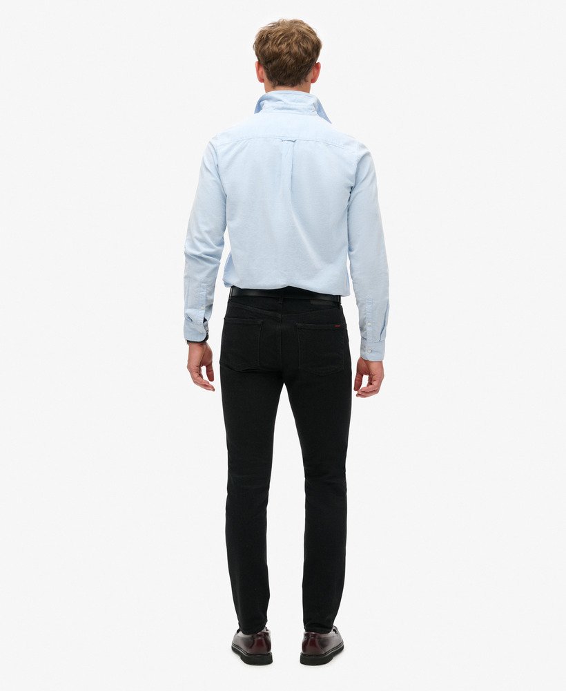 vintage slim jeans in venom gewassen zwart