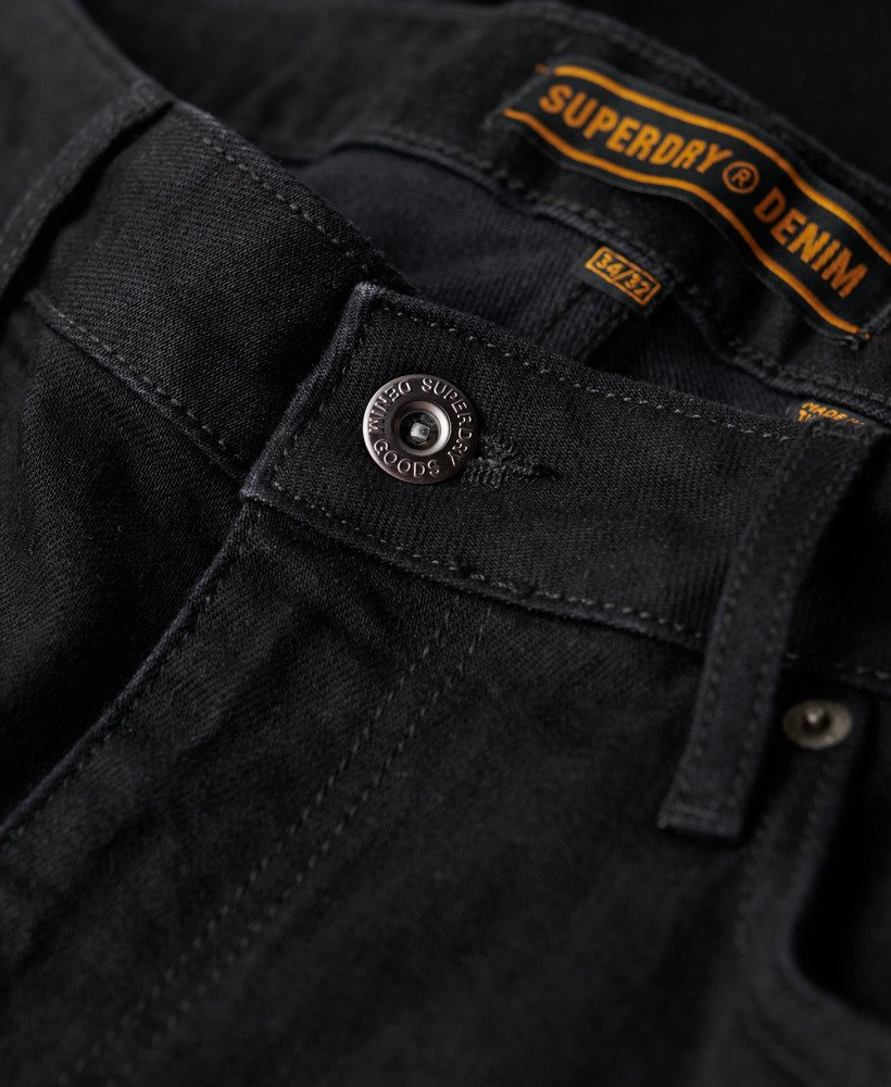 vintage slim jeans in venom gewassen zwart