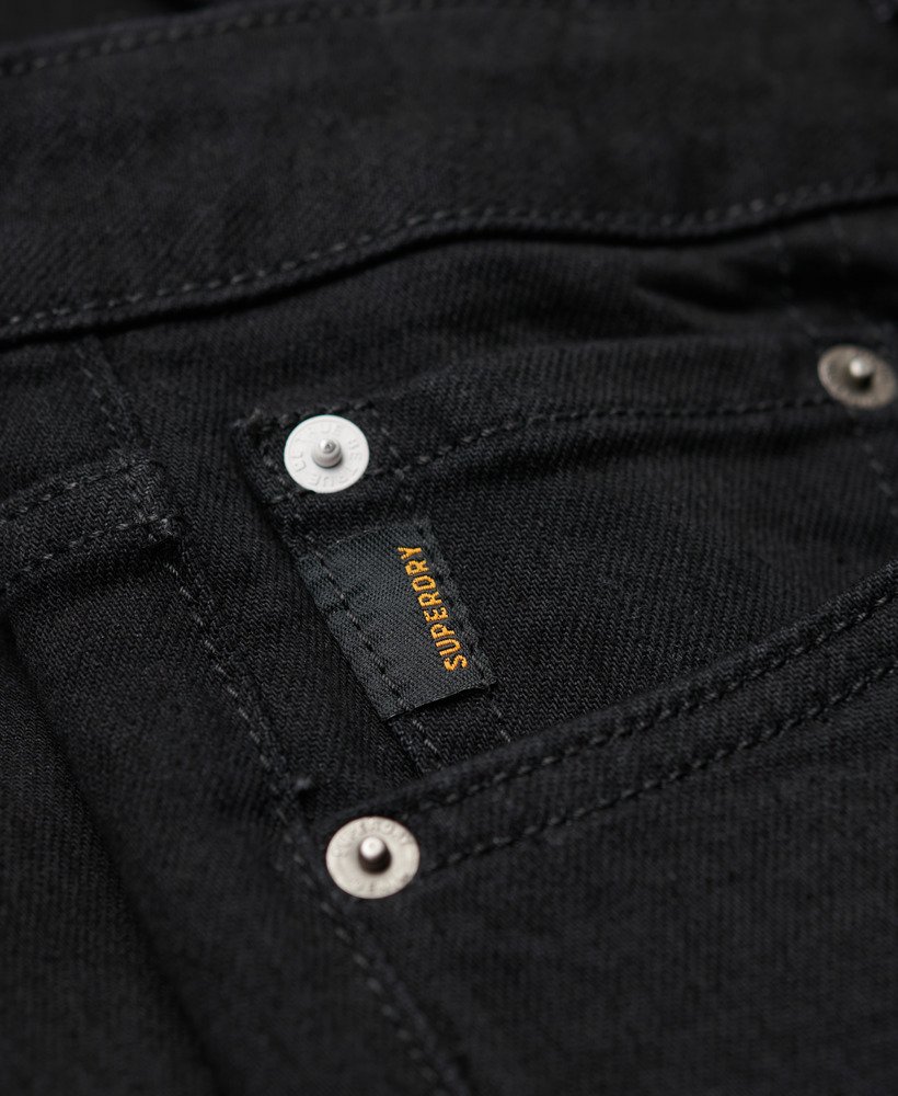 vintage slim jeans in venom gewassen zwart