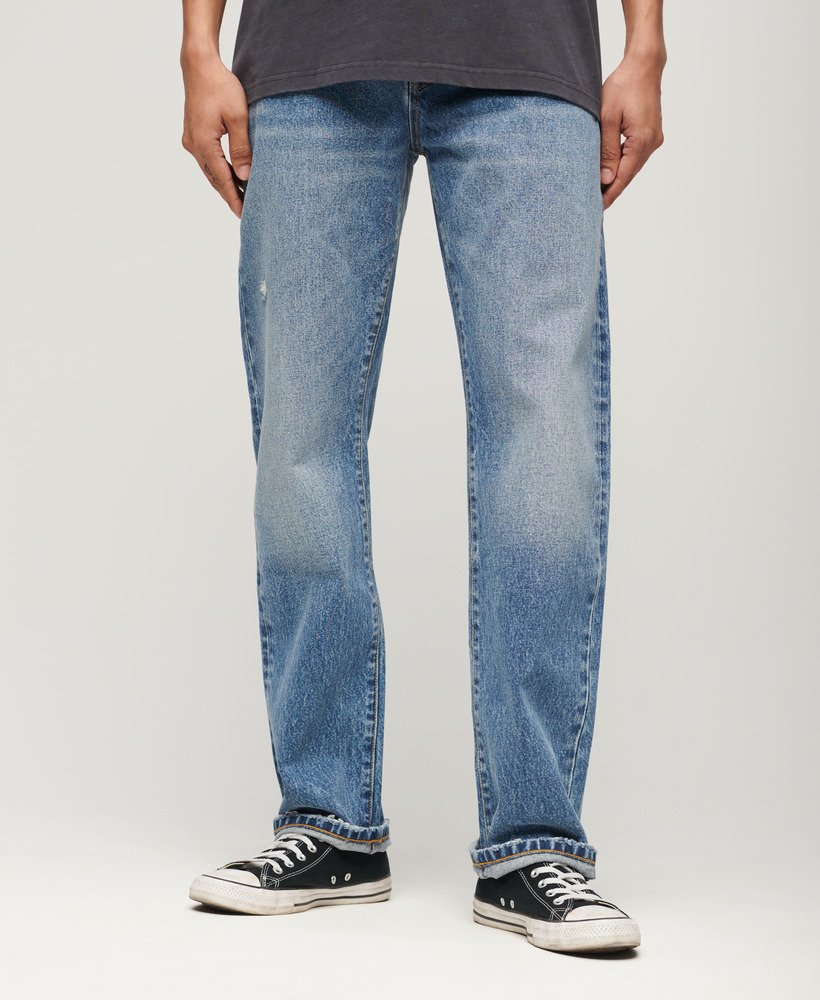 rechte jeans in angeles vintage mid blue