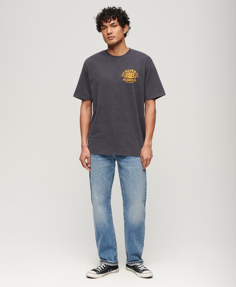 rechte jeans in angeles vintage mid blue