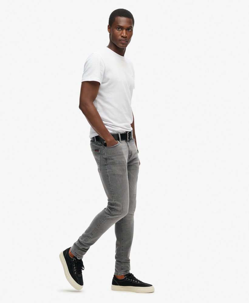 vintage skinny jeans in clinton gewassen grijs
