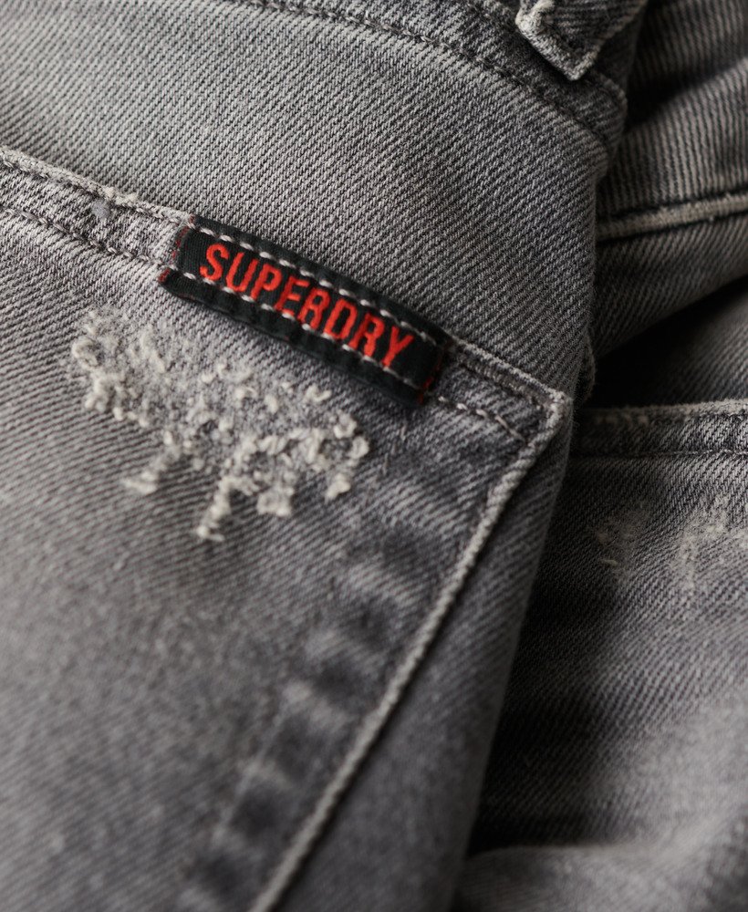 vintage skinny jeans in clinton gewassen grijs