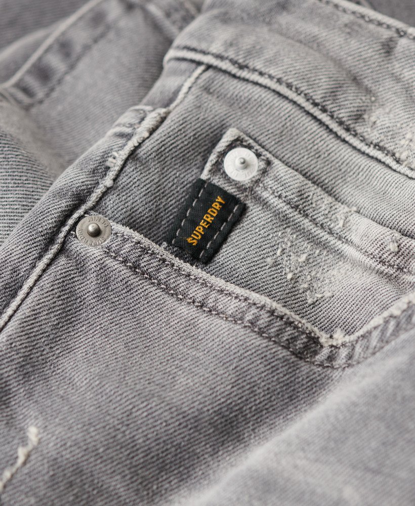 vintage skinny jeans in clinton gewassen grijs