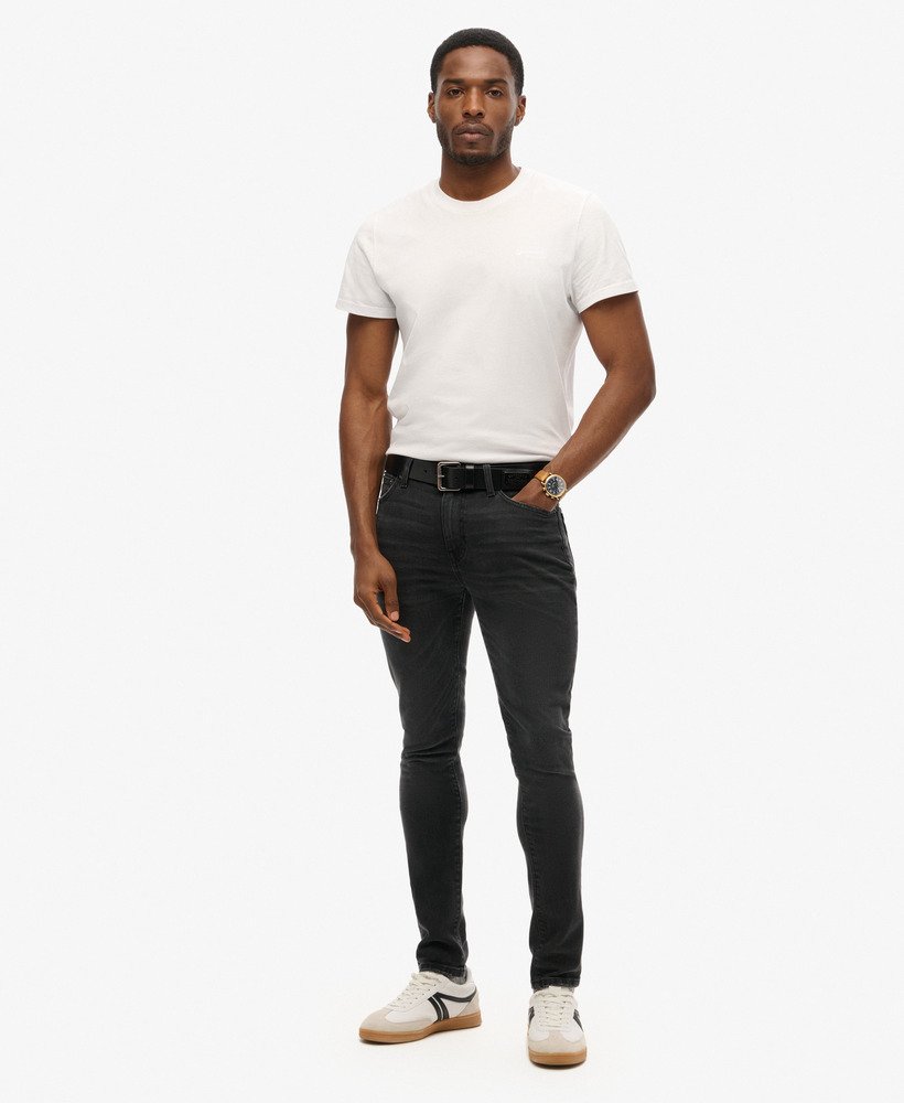 vintage skinny jeans in venom gebruikt zwart