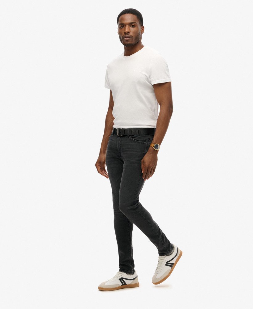 vintage skinny jeans in venom gebruikt zwart