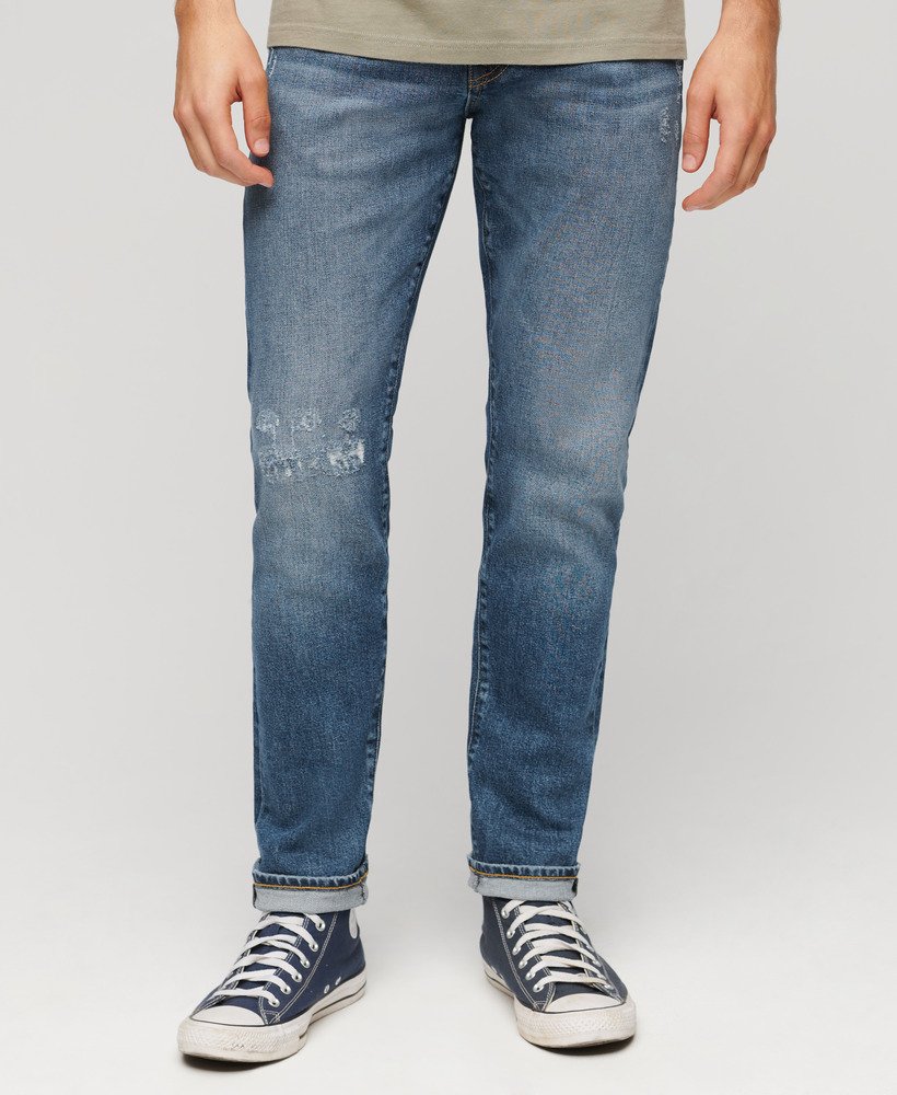 vintage slim fit jeans in folsom mid blue