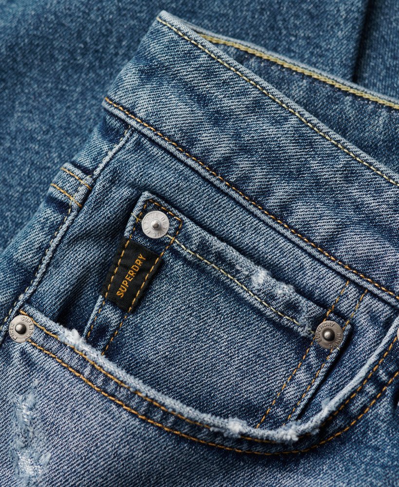 vintage slim fit jeans in folsom mid blue