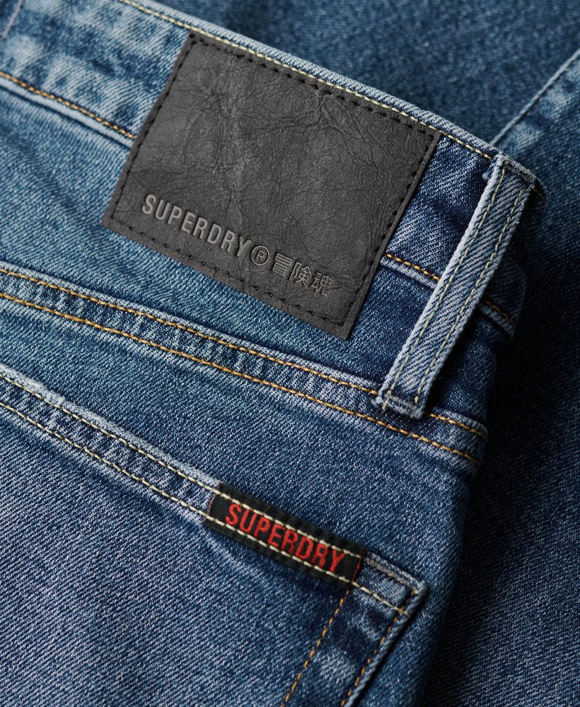 vintage slim fit jeans in folsom mid blue