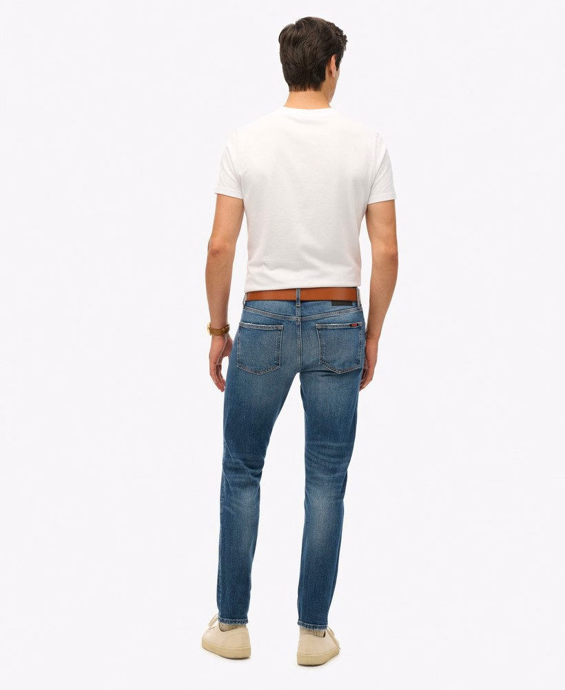 Vintage slim fit jeans van biologisch katoen