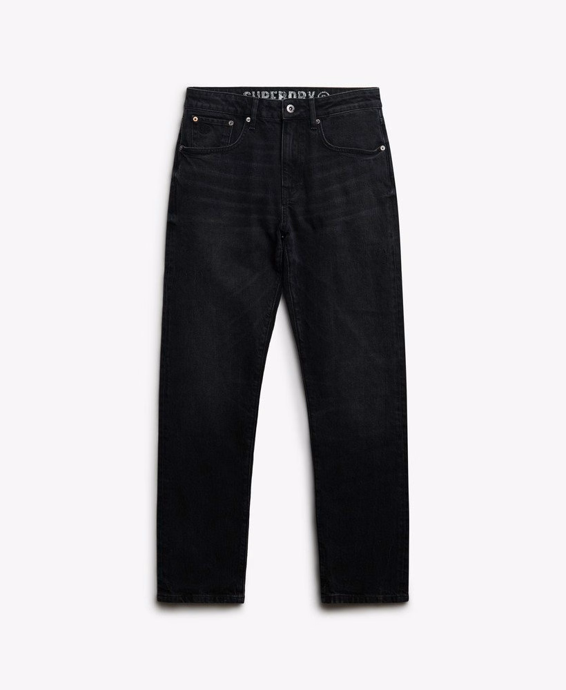 Vintage slim fit rechte jeans van biologisch katoen
