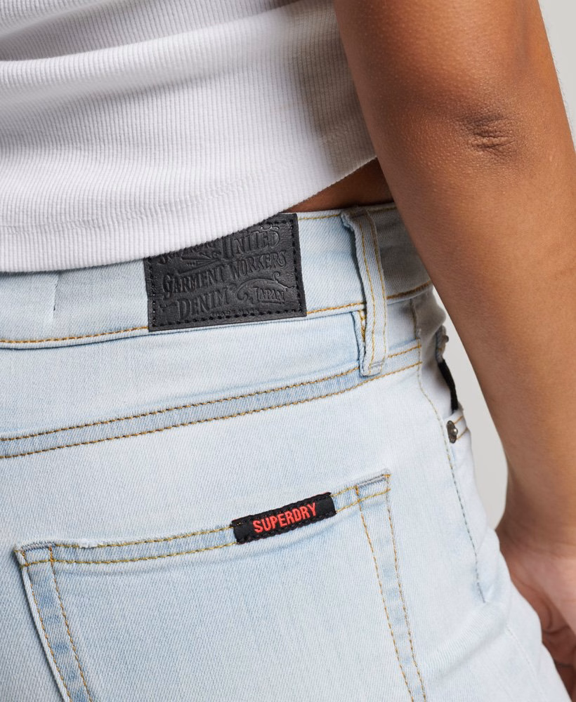 Skinny jeans met hoge taille van biologisch katoen