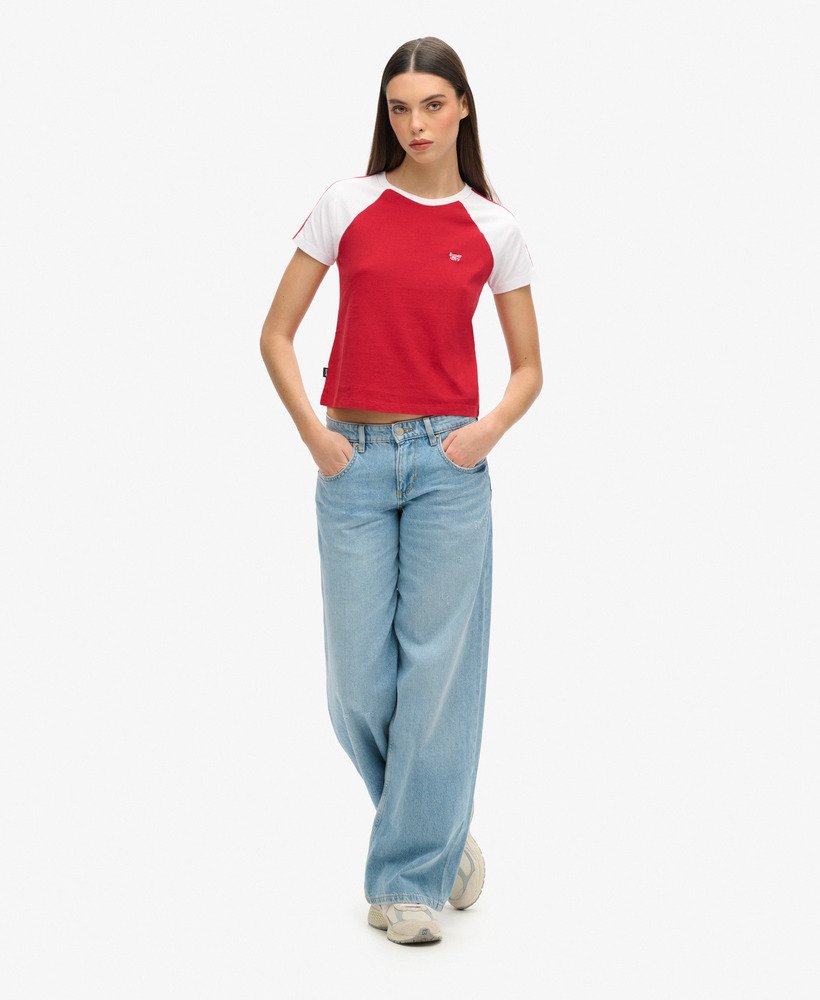 cult mid rise baggy jeans in lichtblauwe vintage wassing