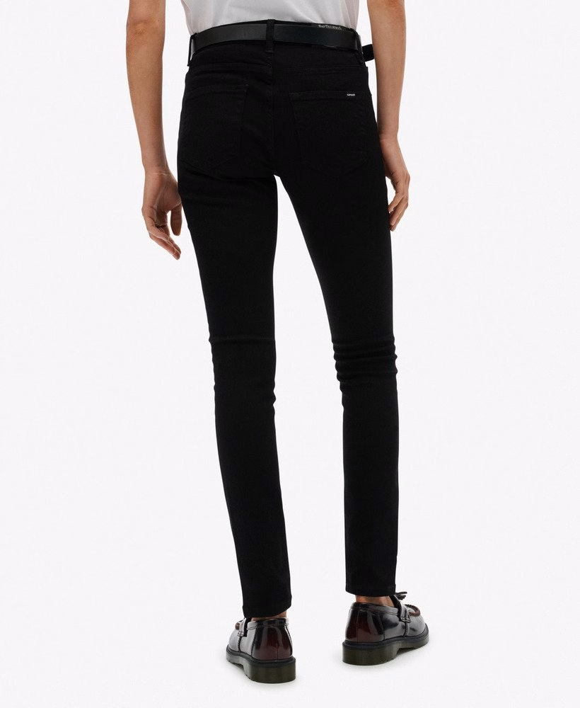 Skinny jeans met middelhoge taille van biologisch katoen