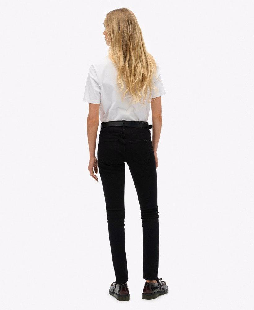 Skinny jeans met middelhoge taille van biologisch katoen