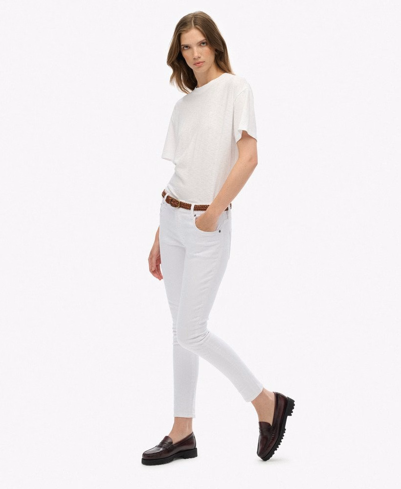 Skinny jeans met middelhoge taille