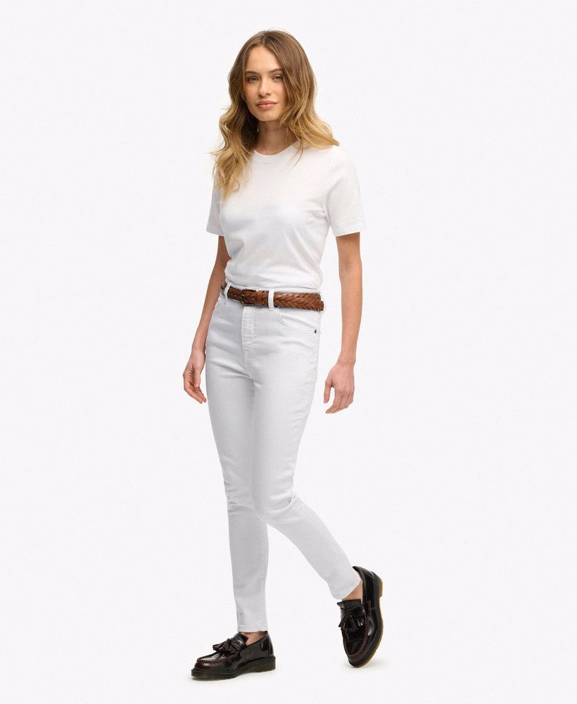 Skinny jeans met hoge taille