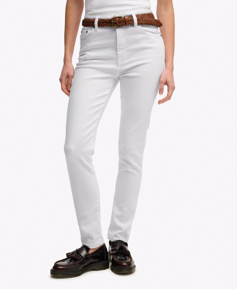 Skinny jeans met hoge taille