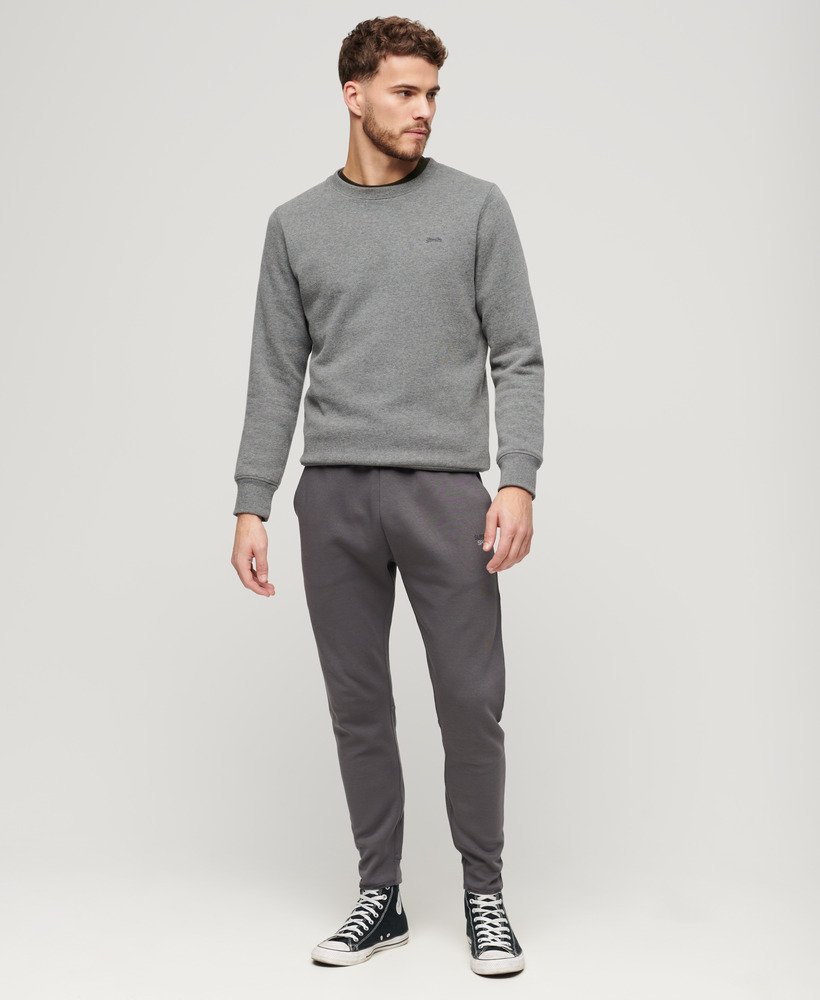 sport tech tapered joggers in donker leigrijs