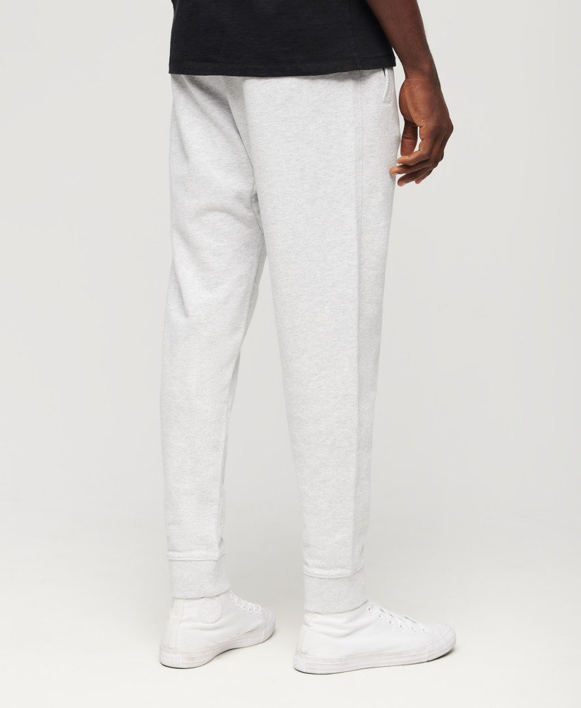 sportswear logo tapered joggers in cadet grey marl