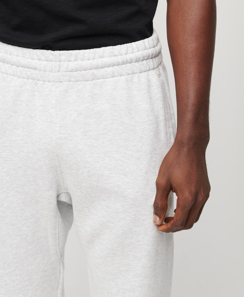 sportswear logo tapered joggers in cadet grey marl