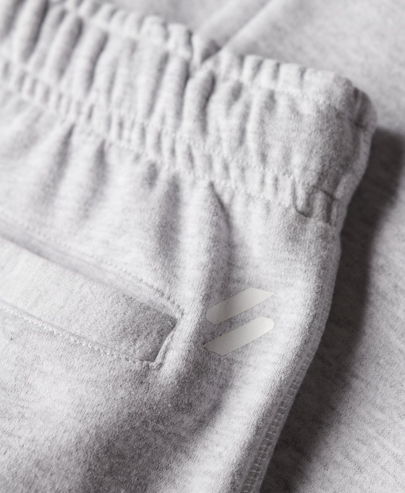 sportswear logo tapered joggers in cadet grey marl