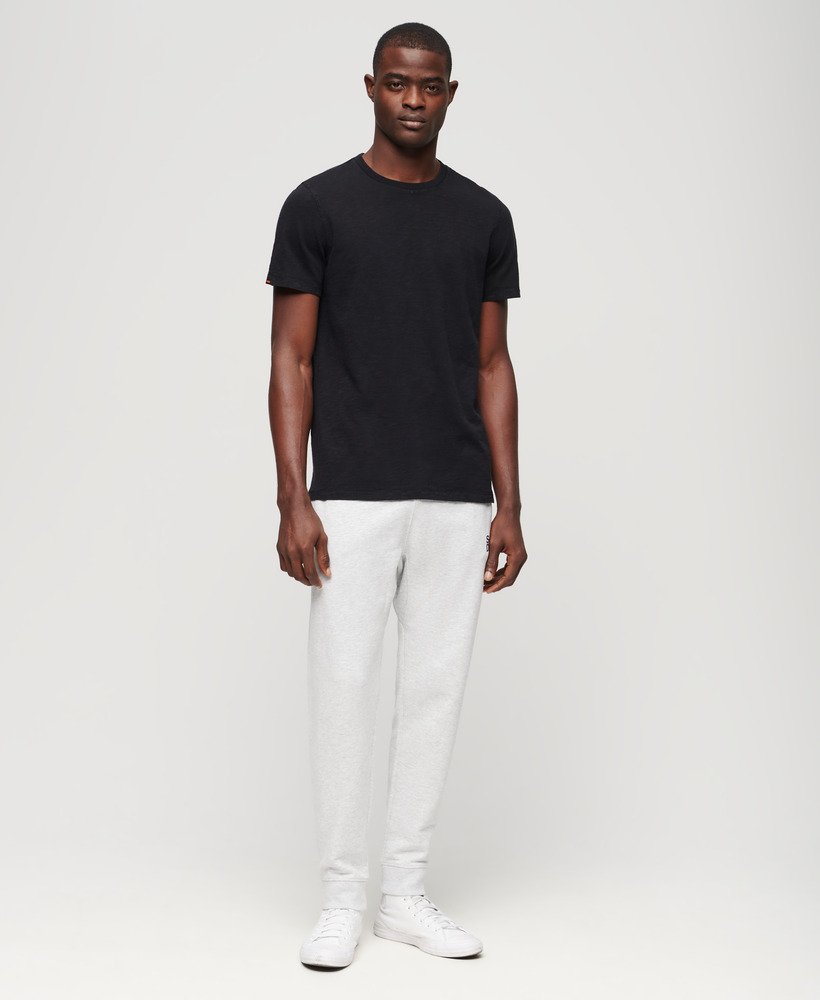 sportswear logo tapered joggers in cadet grey marl