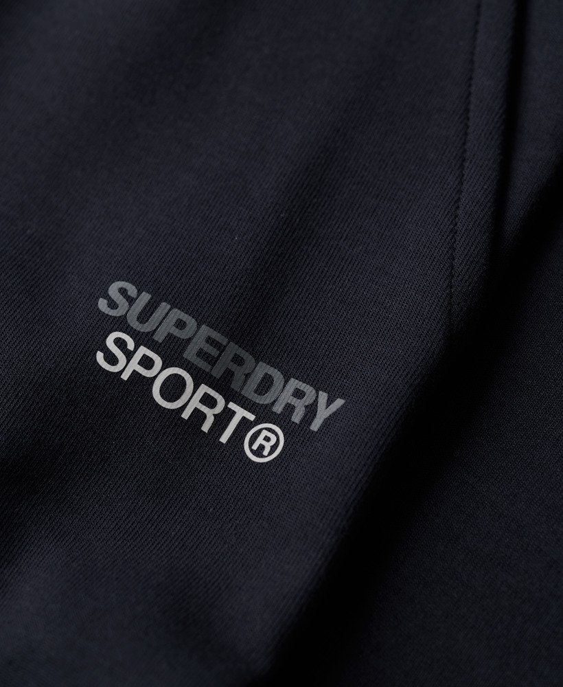 sport tech logo tapered joggers in eclipse navy
