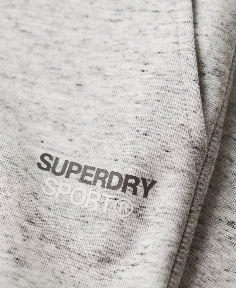 sport tech logo tapered joggers in athletic grey marl