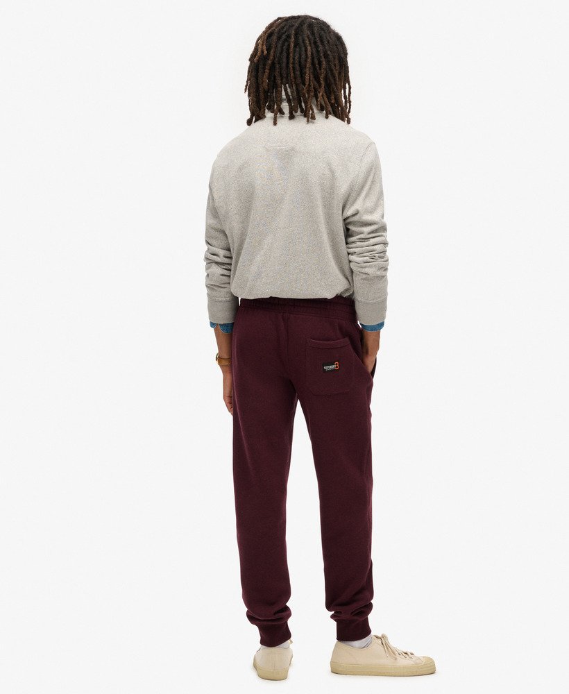 essential logo joggers in tawny port red marl