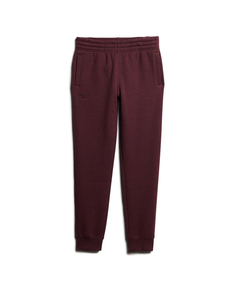 essential logo joggers in tawny port red marl
