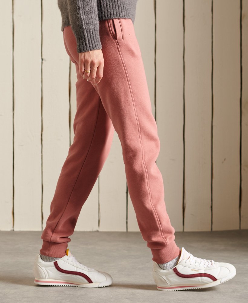 joggingbroek in scriptstijl voor op het werk in native rose.