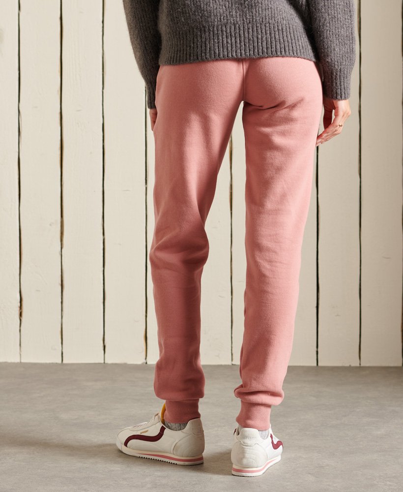 joggingbroek in scriptstijl voor op het werk in native rose.