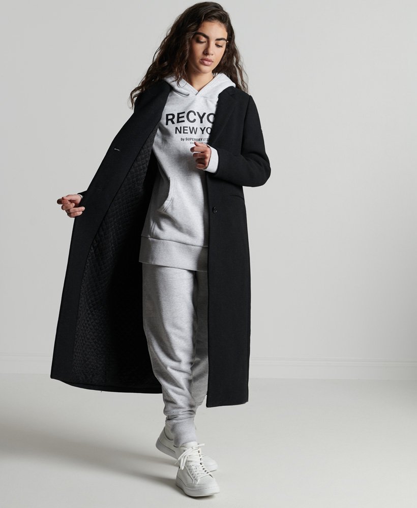 joggingbroek van gerecycled microtopmateriaal in de kleur flake marl.