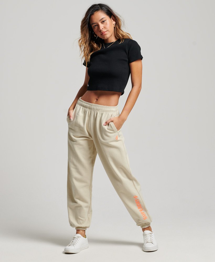 core sports joggingbroek in pelican beige