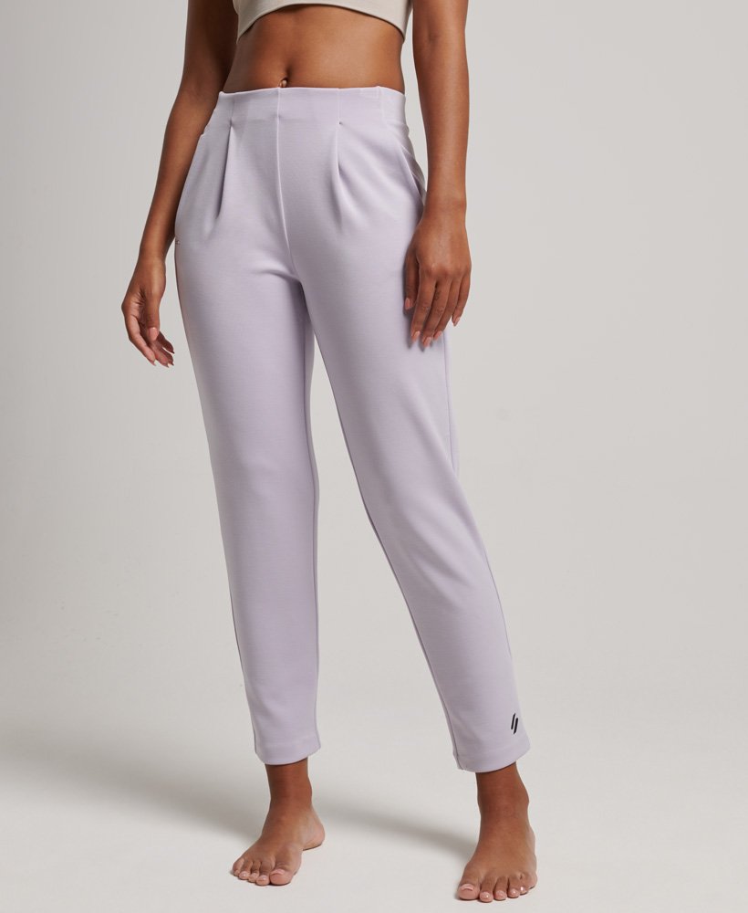 flex tailored joggers in thistle lilac