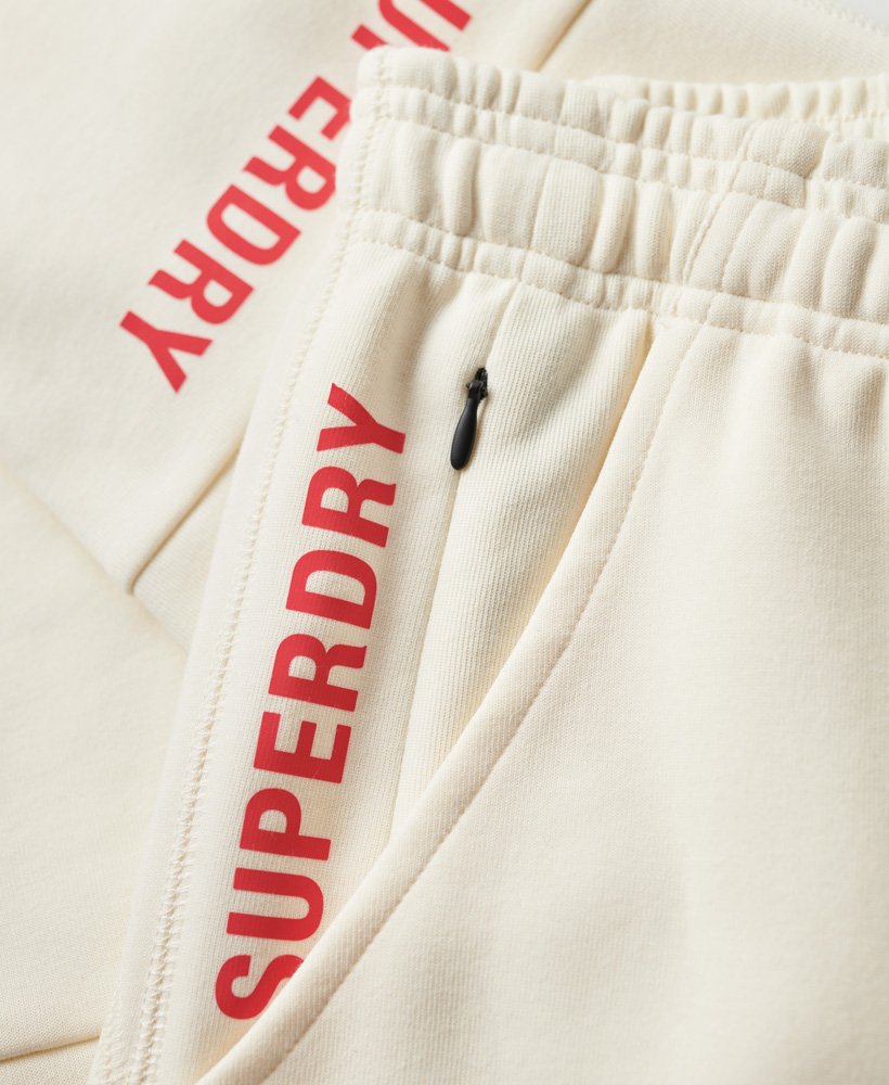 code tech slim joggers in rijstwit