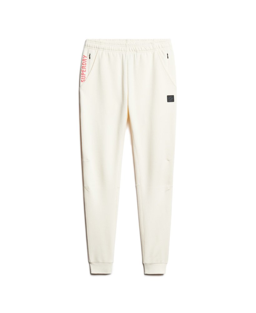 code tech slim joggers in rijstwit