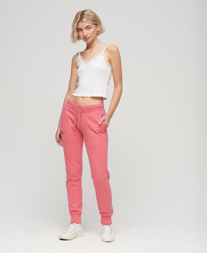 essential logo joggers in camping pink