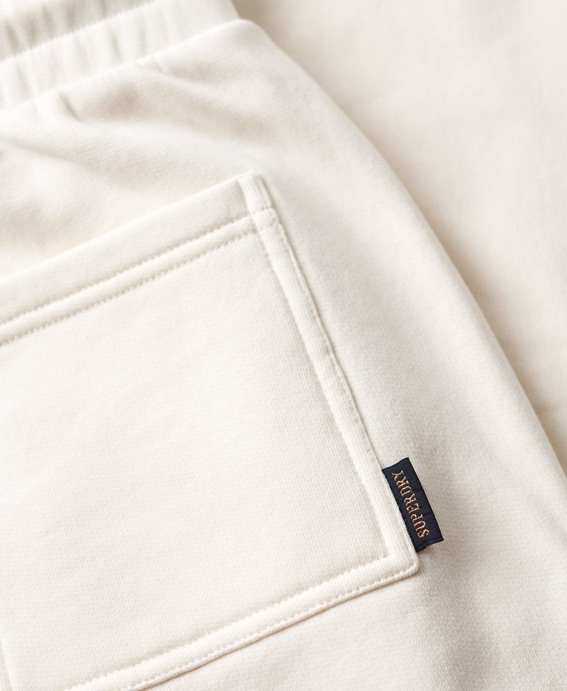 athletic college loose joggingbroek in havermoutbeige