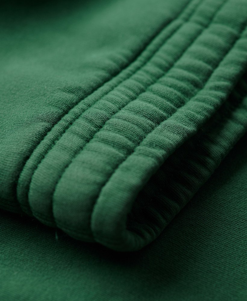 vintage wash rechte joggingbroek in dennengroen