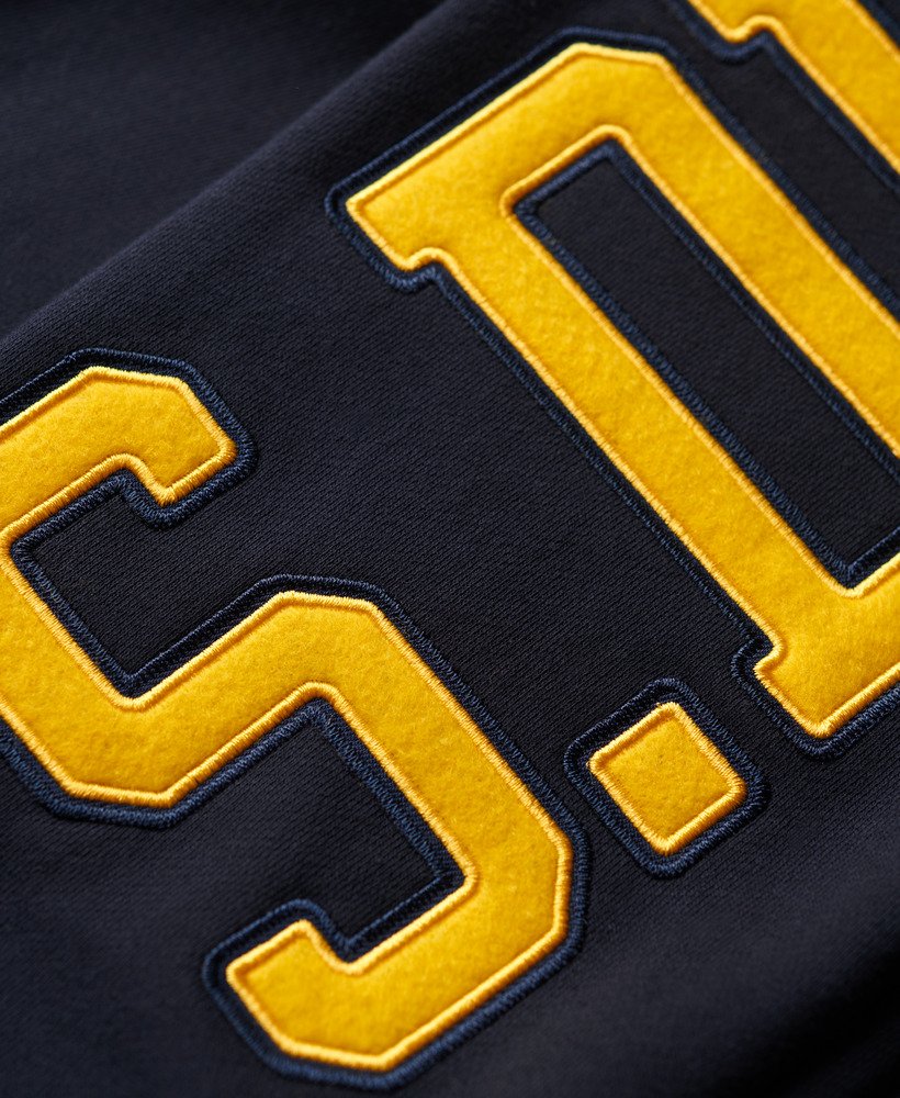 college logo boyfriend jogger in eclipse navy