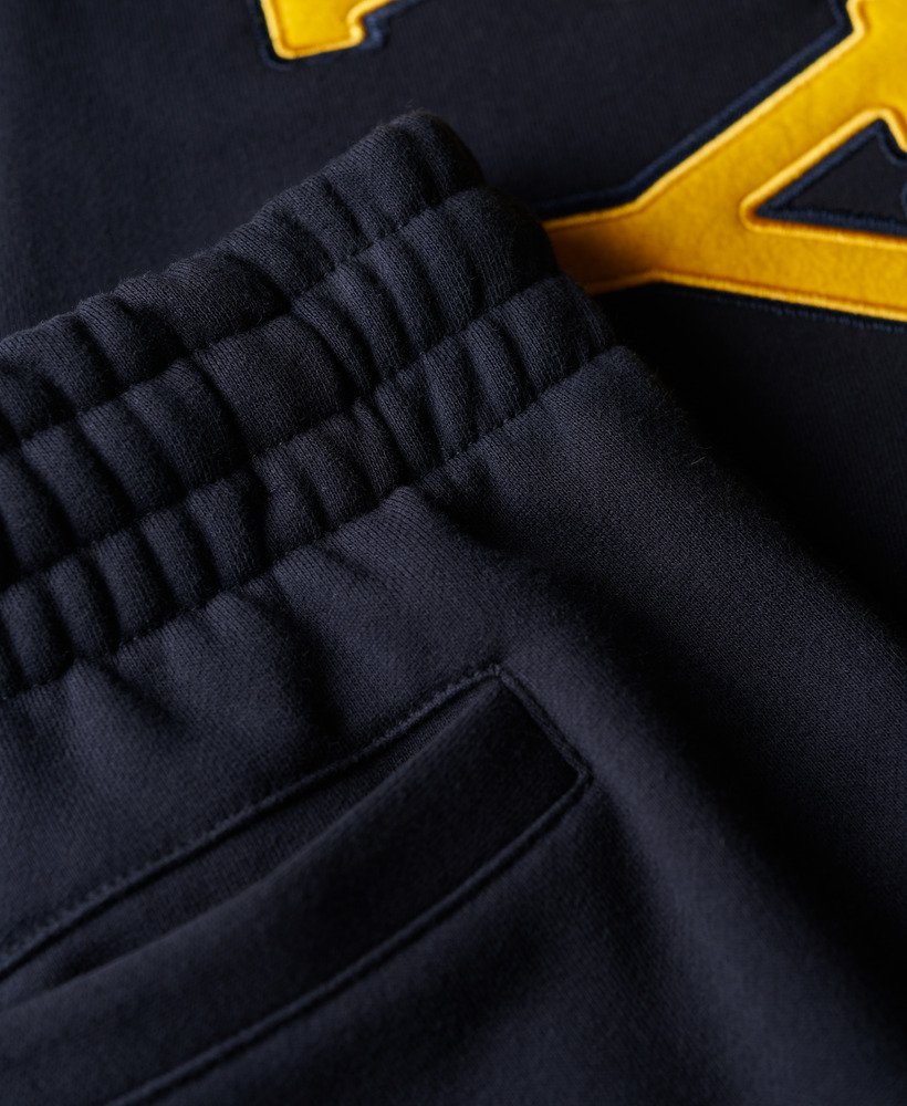 college logo boyfriend jogger in eclipse navy