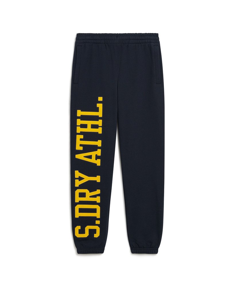 college logo boyfriend jogger in eclipse navy