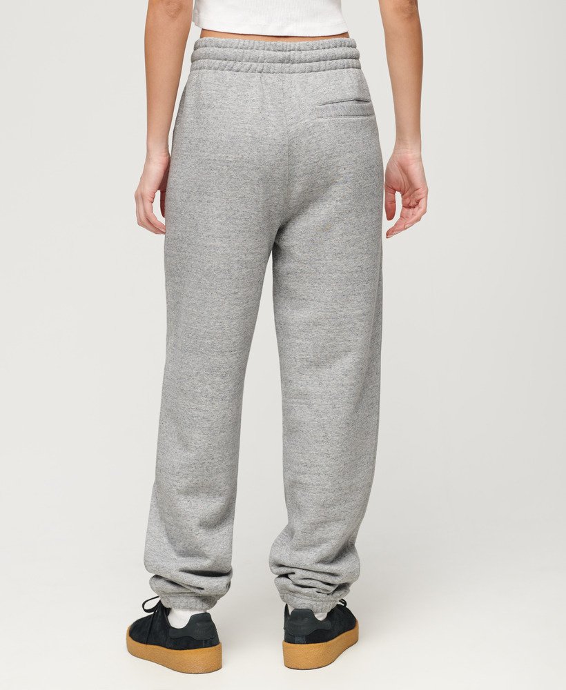college logo boyfriend jogger in athletic grey marl